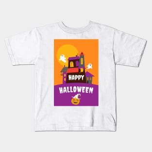 Scary Happy Halloween - Funny Kids T-Shirt